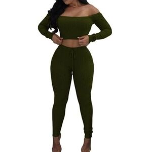 Two Piece Bodycon Pants Set
